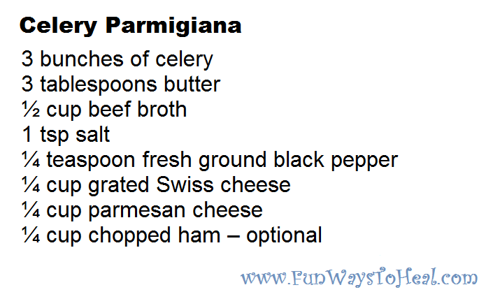 Celery Parmigiani Recipe Ingredients