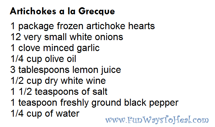 Artichokes a la Grecque Recipe